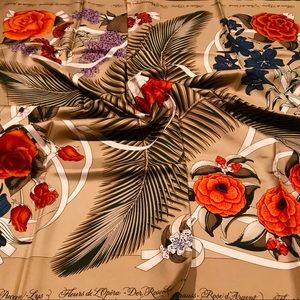 Hermès 1989 “Fleurs de L’Opera” Jules Abadie Scarf